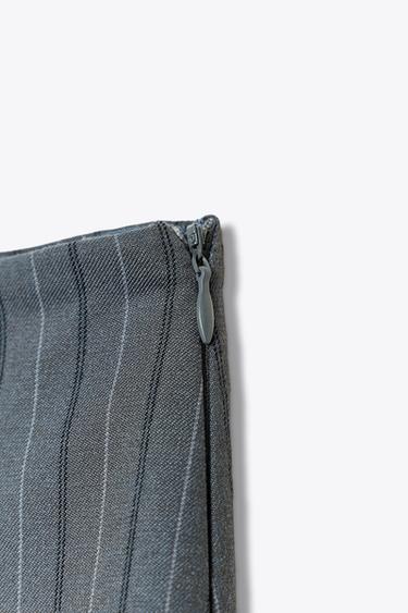 PANTALON-JUPE À RAYURES TENNIS - Bleu / Gris de Zara - Image 8