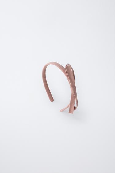 THIN BOW HEADBAND - Pink by Zara