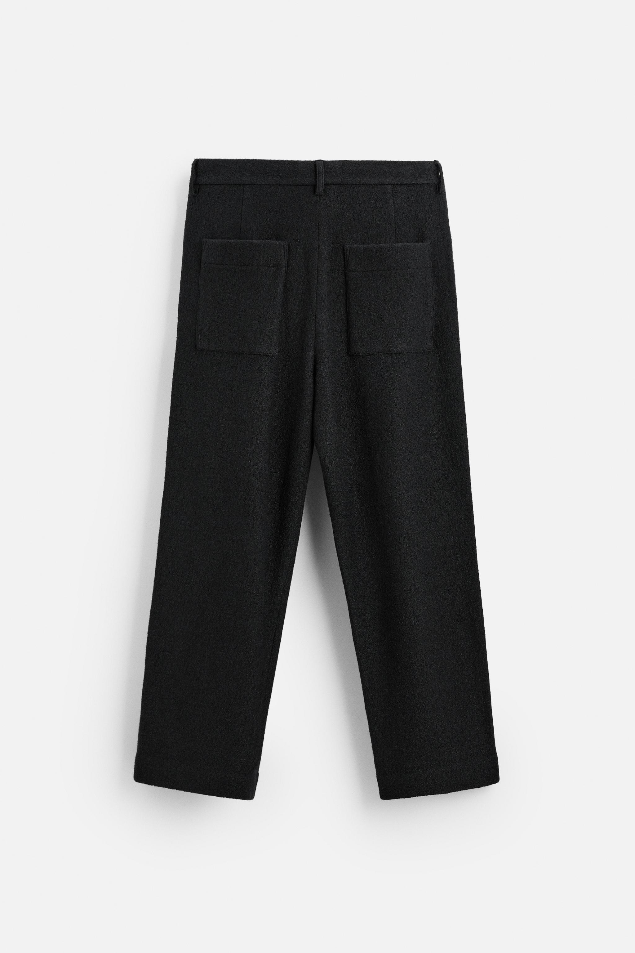 VISCOSE-WOOL SUIT TROUSERS - Black | ZARA Turkey