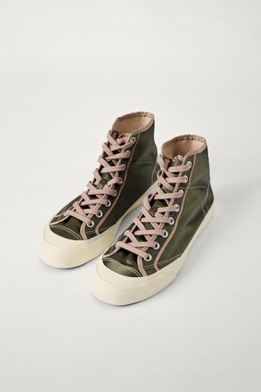 Zara POLUDUBOKE PATIKE BOBBY GILLESPIE X ZARA – Zelena