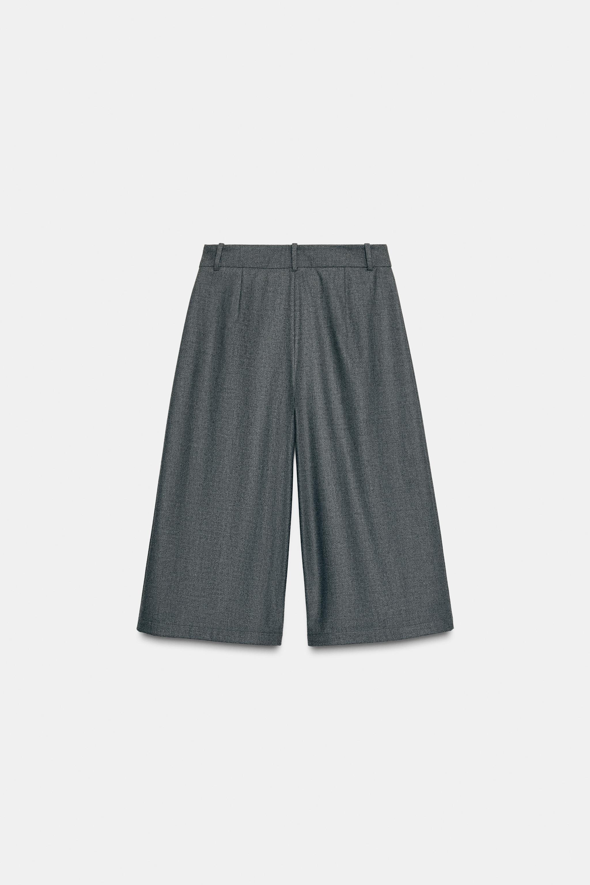 ソフトロングバミューダパンツ - グレー | ZARA Japan / 日本