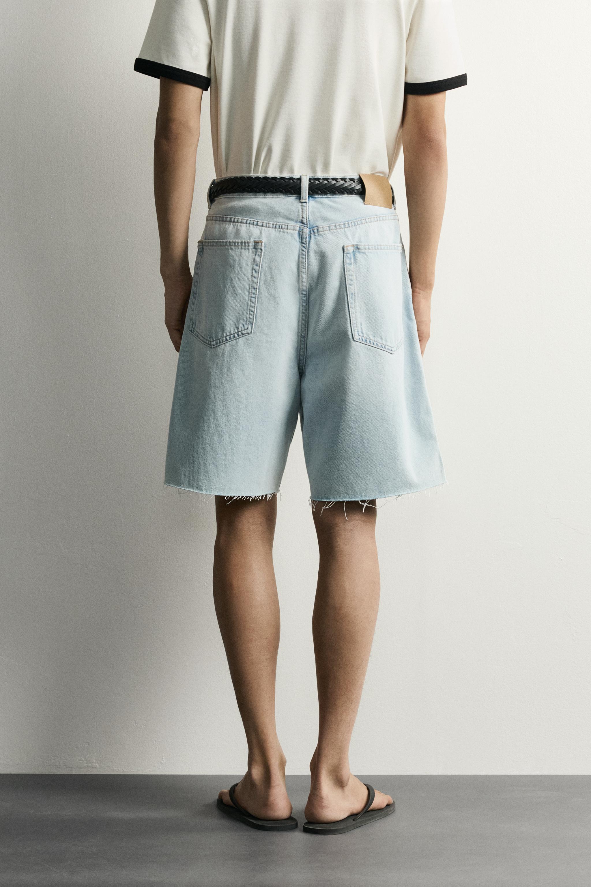 BERMUDA EN JEAN STRAIGHT FIT