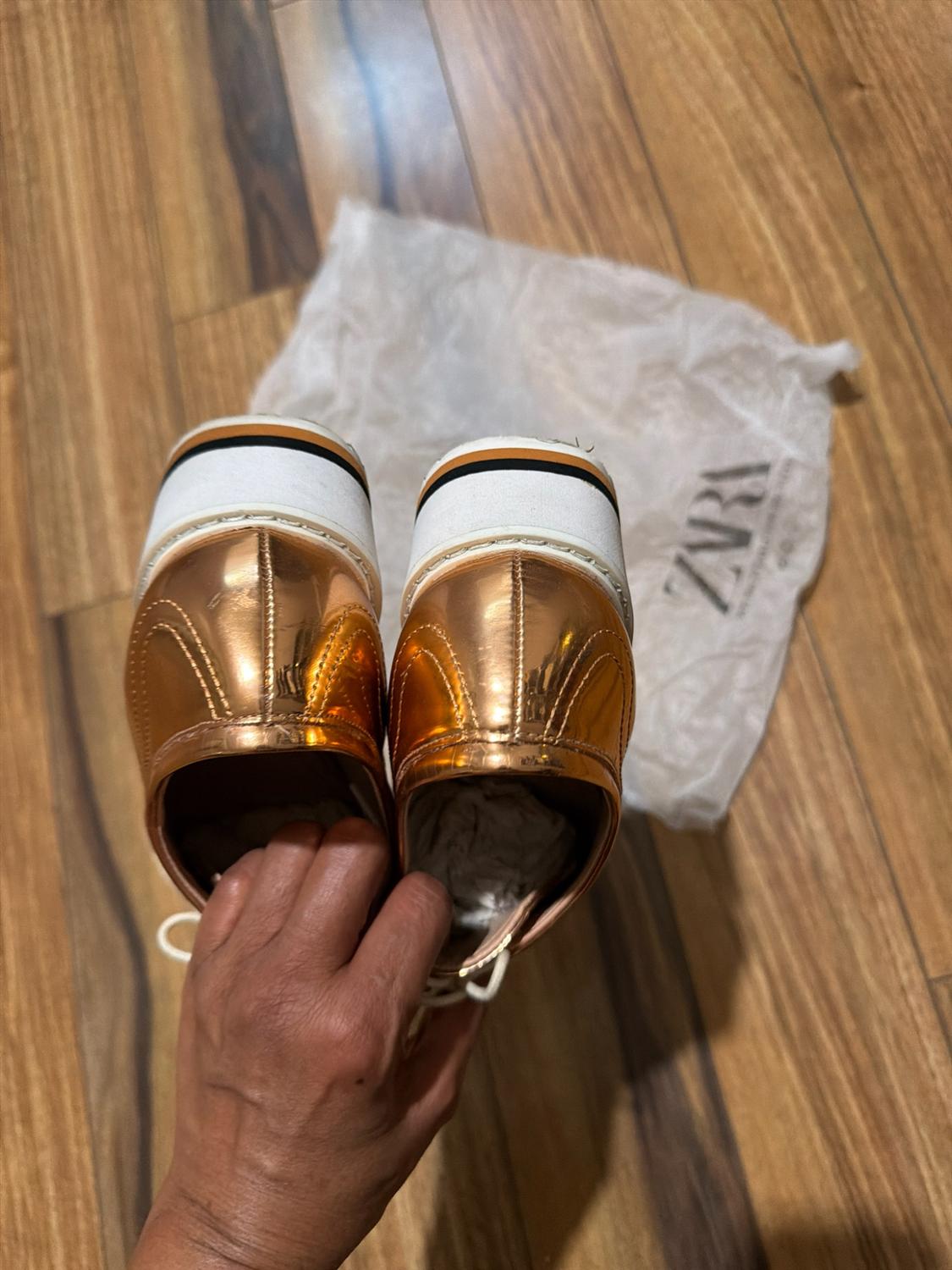 SILVER PLATFORM DERBY SHOES - Image 8