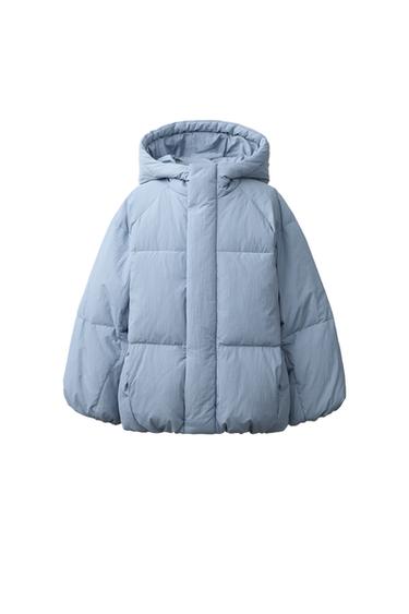 DOUDOUNE DÉPERLANTE 50 % PLUMES ET 50 % DUVET - Bleu clair de Zara