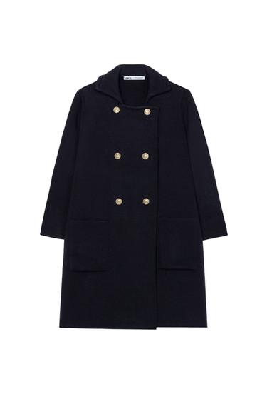 CROSSOVER KNIT COAT