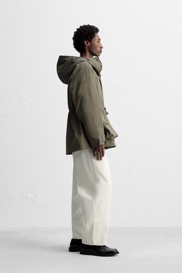 TECHNICAL PARKA WITH POUCH POCKET - Earth by Zara - Image 3