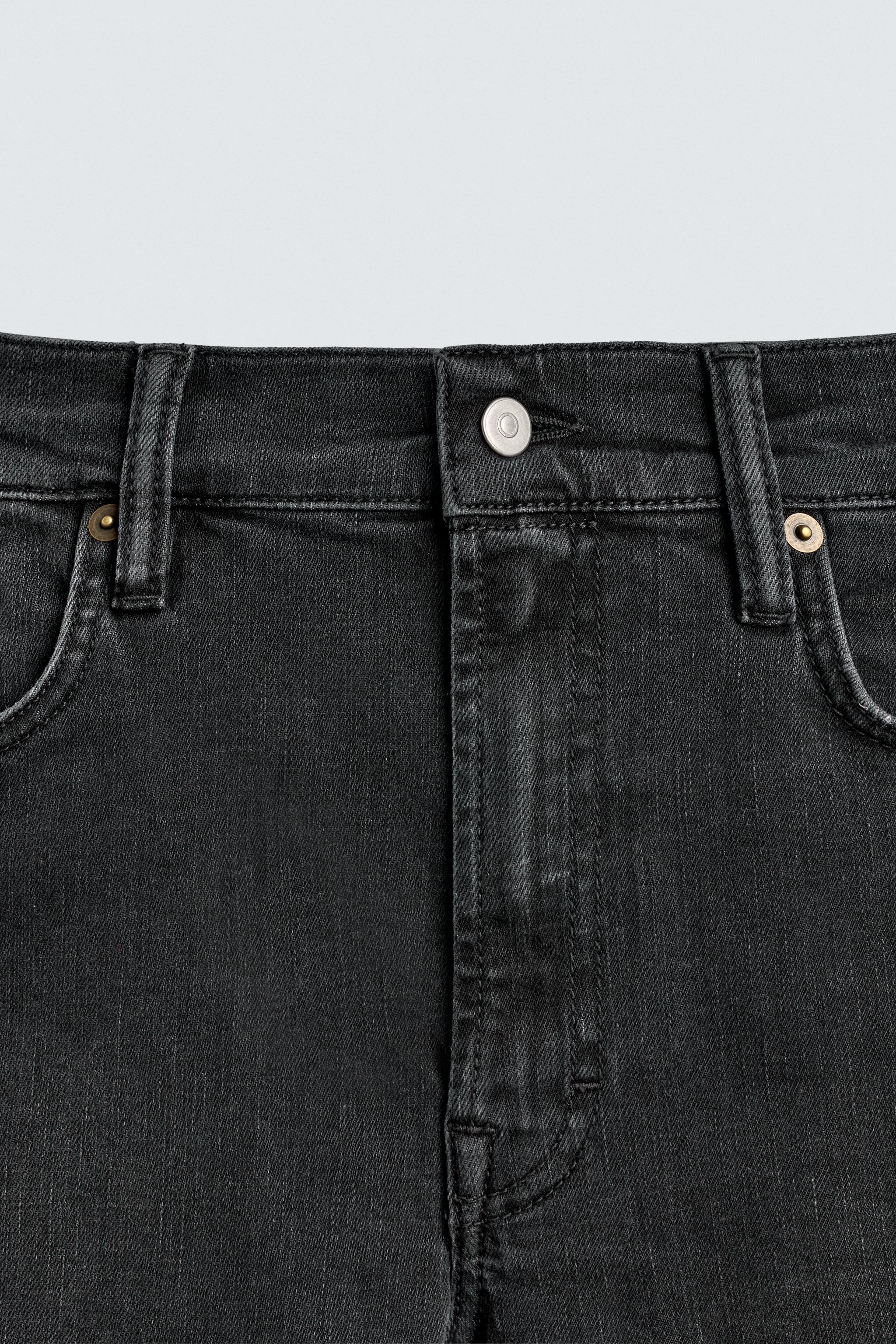 スキニーフィットデニムパンツ - ブラック | ZARA Japan / 日本