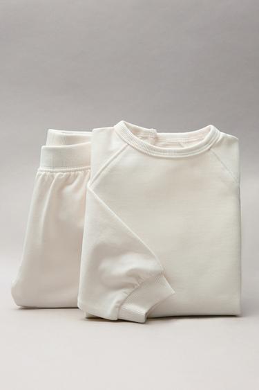 SWEATSHIRT AND JOGGERS SET - Light beige by Zara