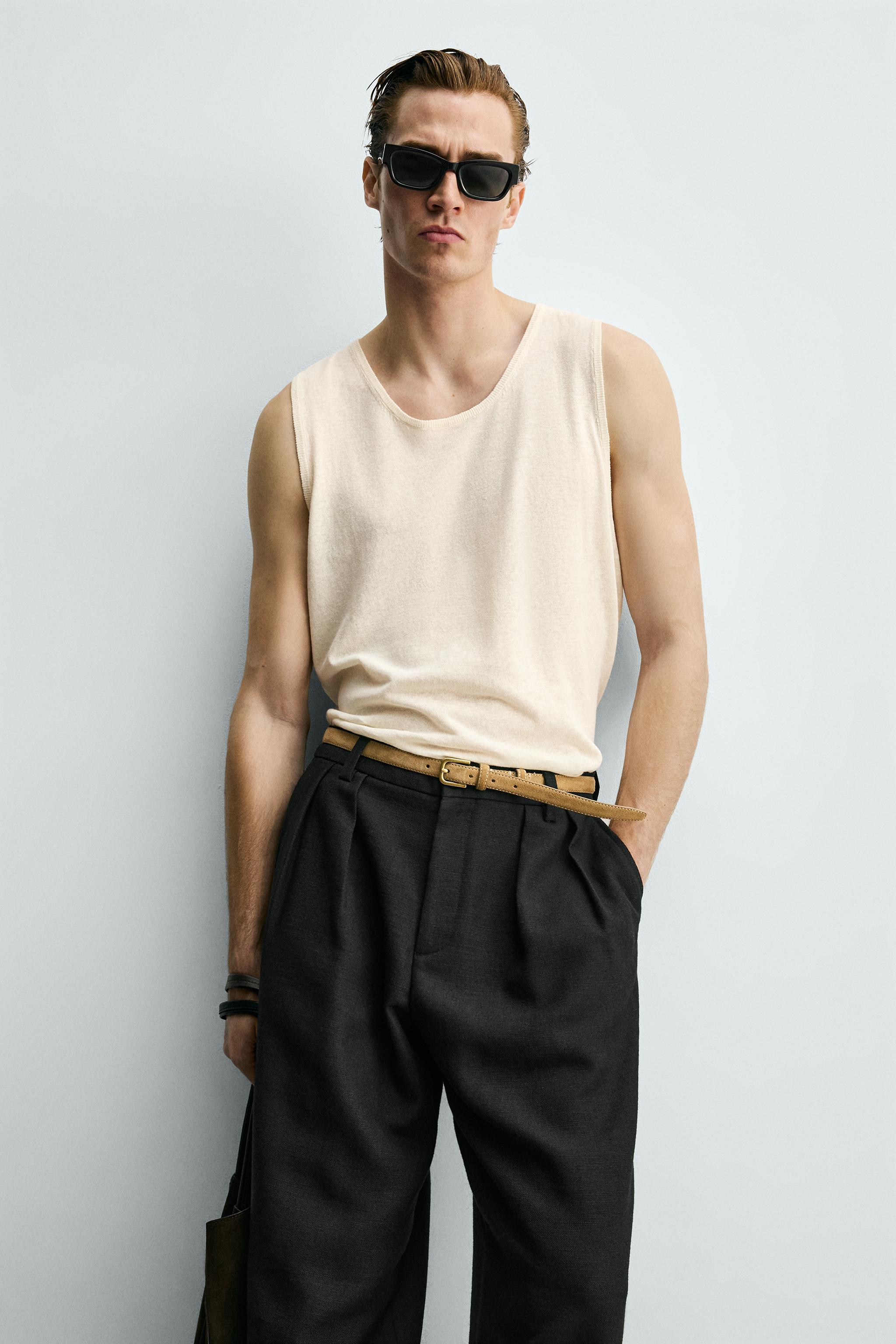 LINEN - COTTON KNIT TANK TOP