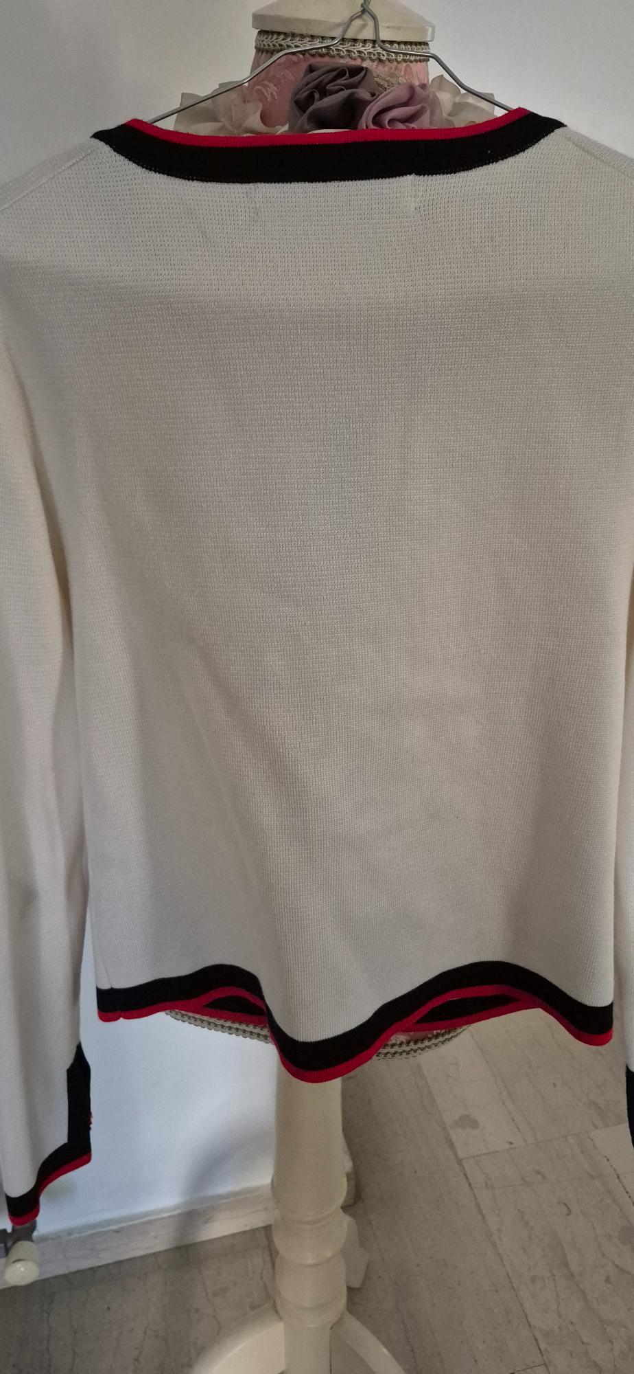 CARDIGAN WITH CONTRASTING PEARL BEADS - Image 9