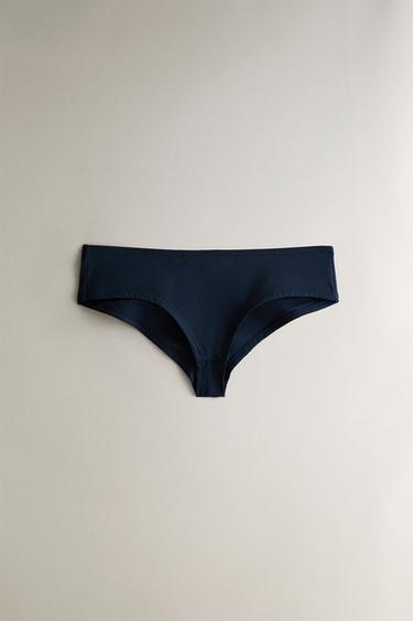 CULOTTE DE BIKINI DE PLAGE TAILLE MOYENNE - Bleu de Zara - Image 0