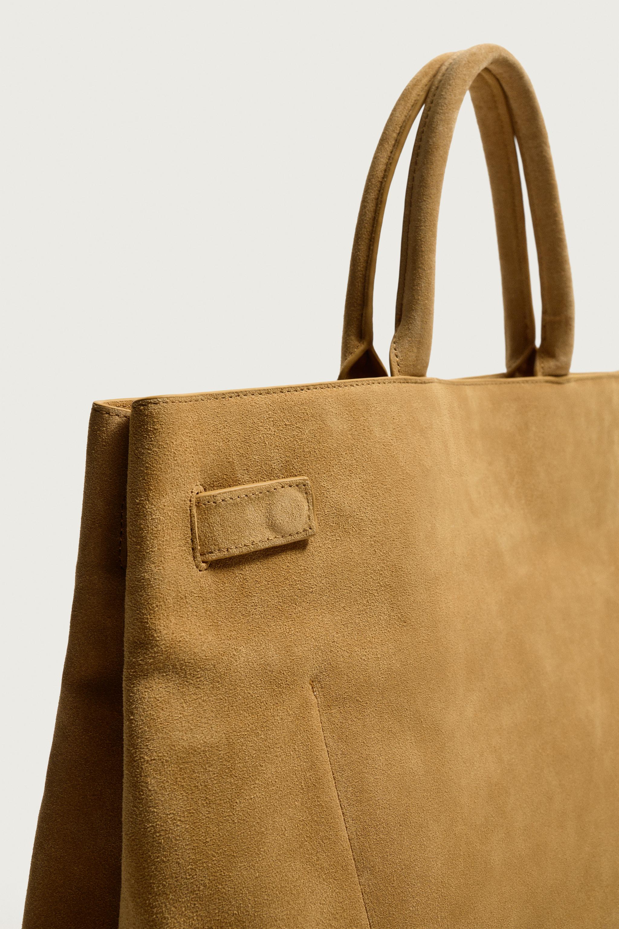 Zara LEATHER BELT HANDBAG — фото 6