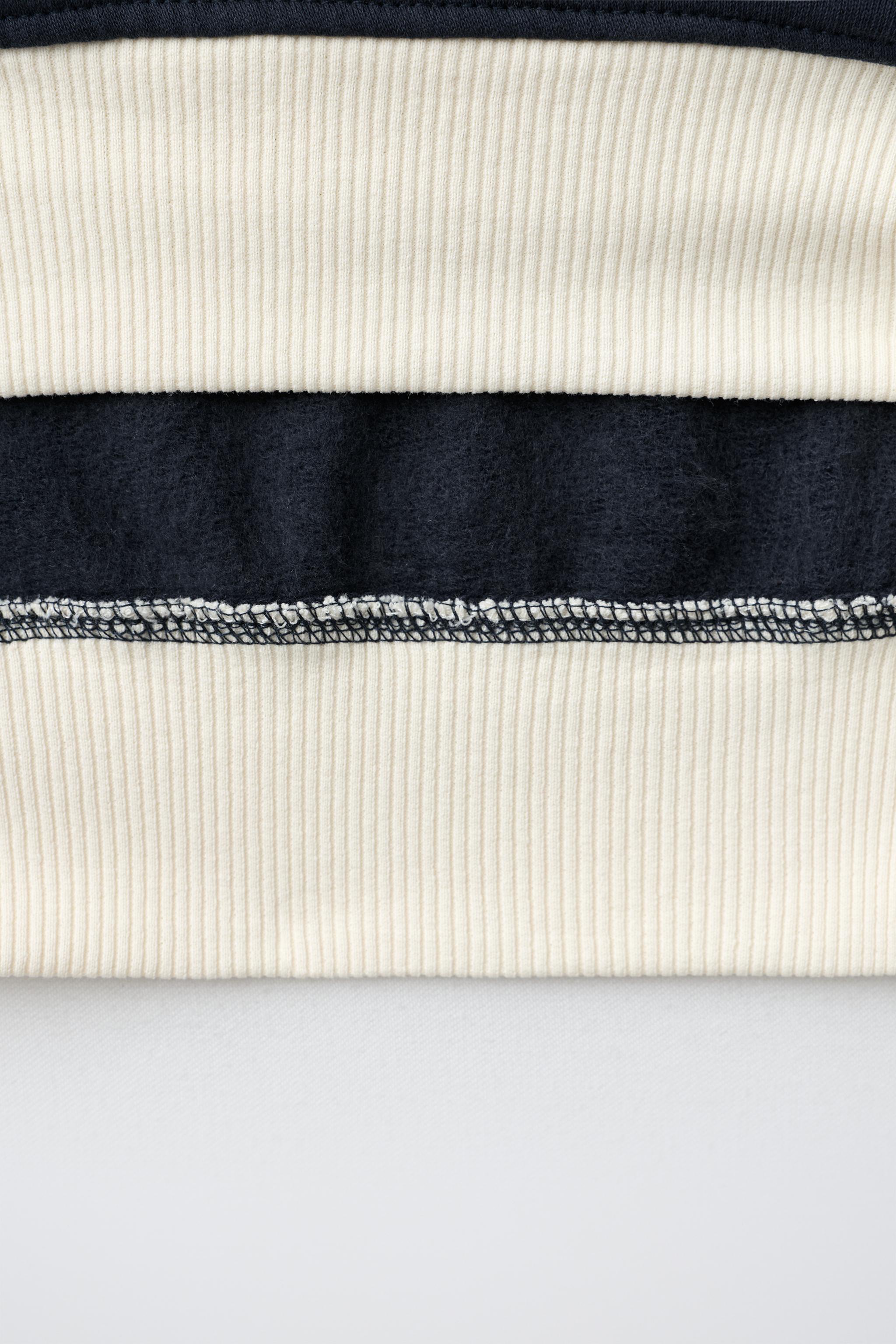 EMBOSSED TEXT SWEATSHIRT