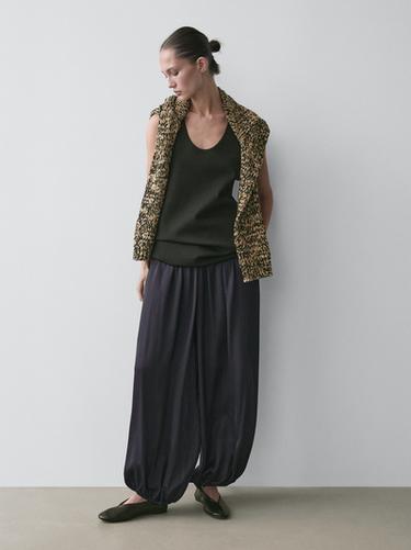 Zara Balloon fit satin pants - 452