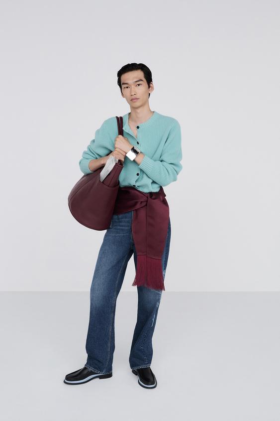 CROPPED 100% CASHMERE CARDIGAN - Turquoise by Zara - Image 0