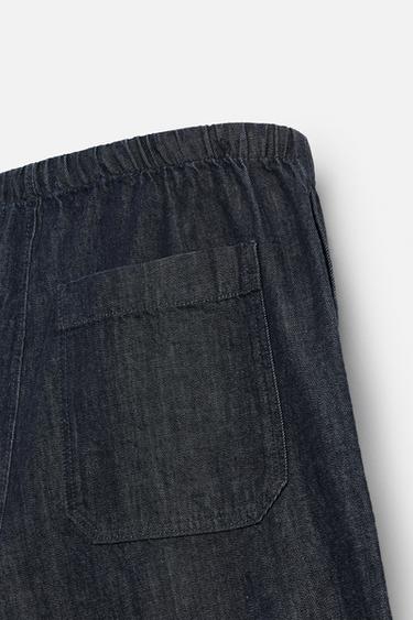 BERMUDA DENIM RELAXED FIT - Indigo de Zara - Image 9