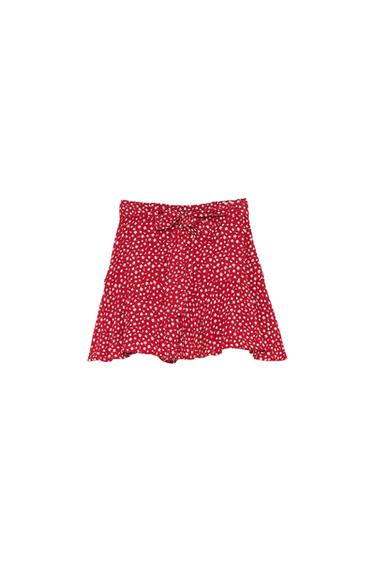 PRINTED BERMUDA SKORT