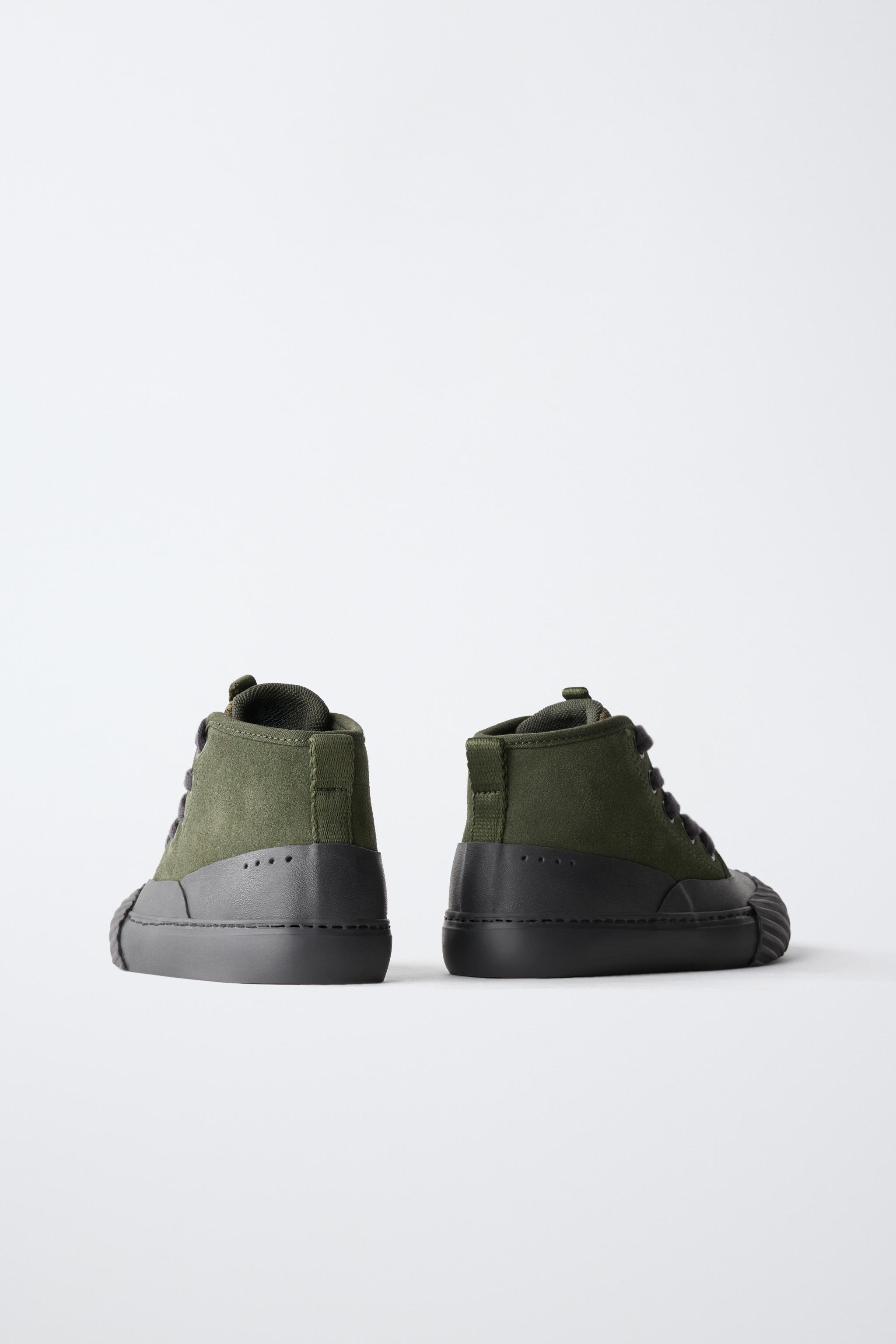 ZARA TIMELESS - BASKET MONTANTE EN CUIR ET DAIM