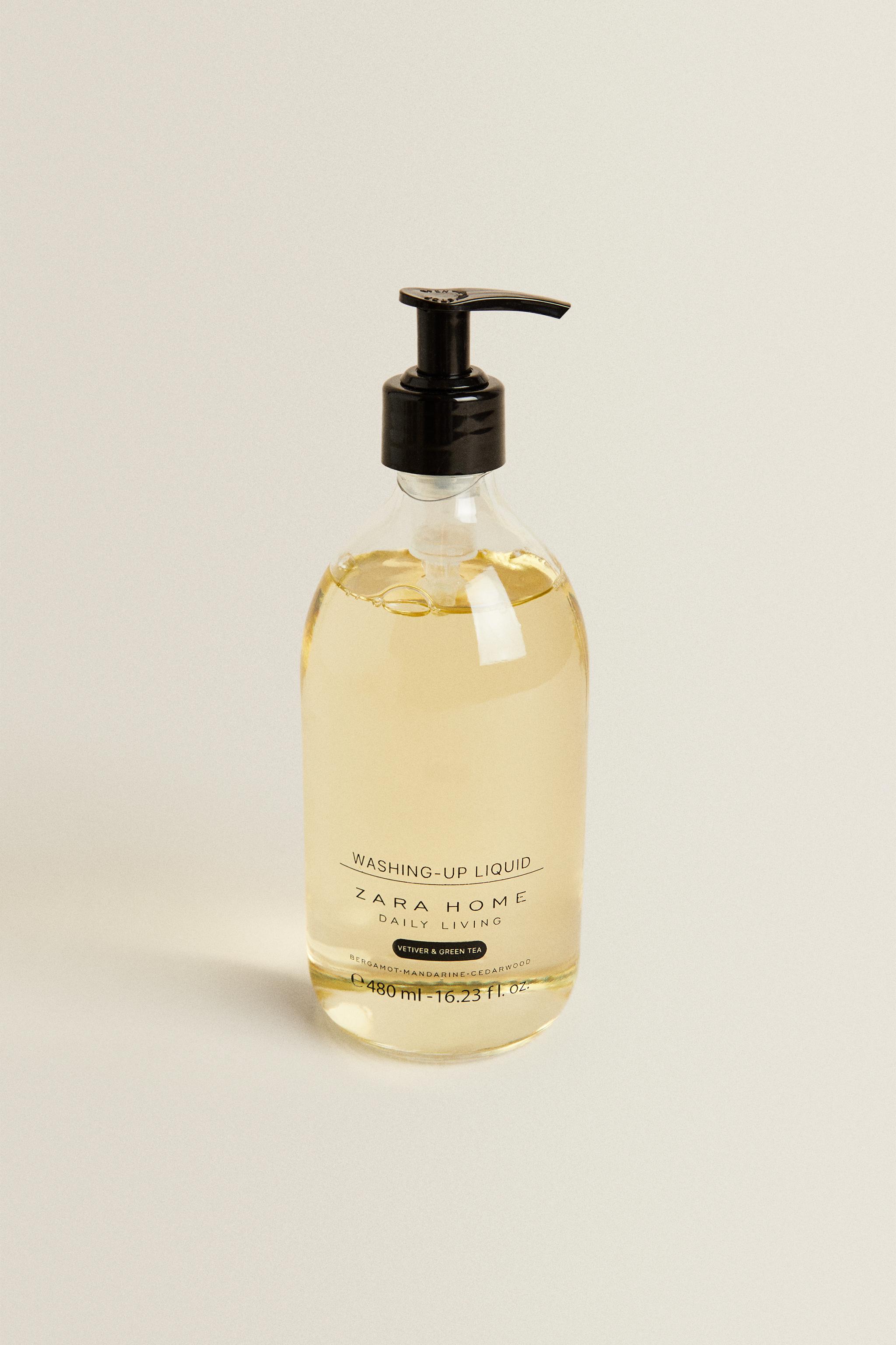 VETIVER & GREEN TEA WASHING UP LIQUID — Olive green