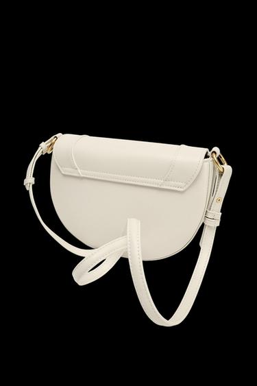 CANVAS STITCHED CROSSBODY BAG - Ecru by Zara