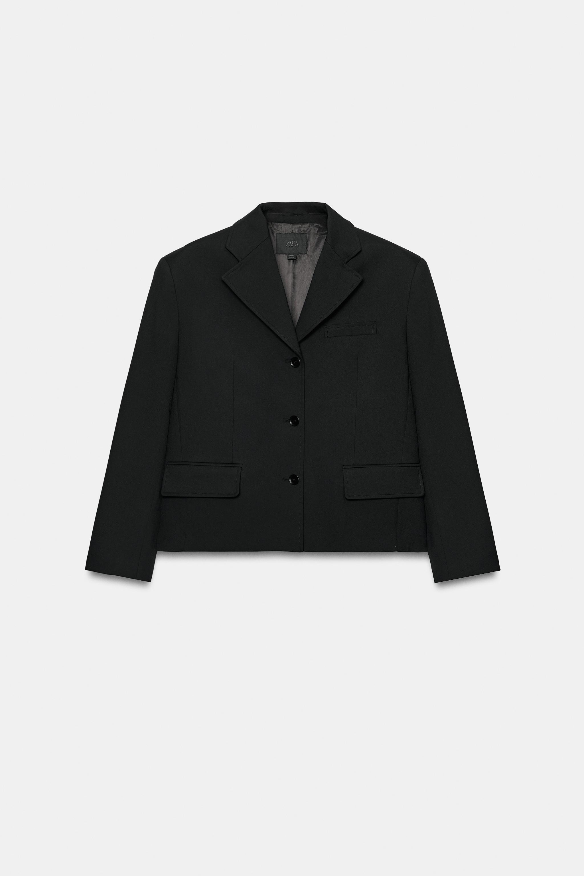 VESTE DROITE À POCHES