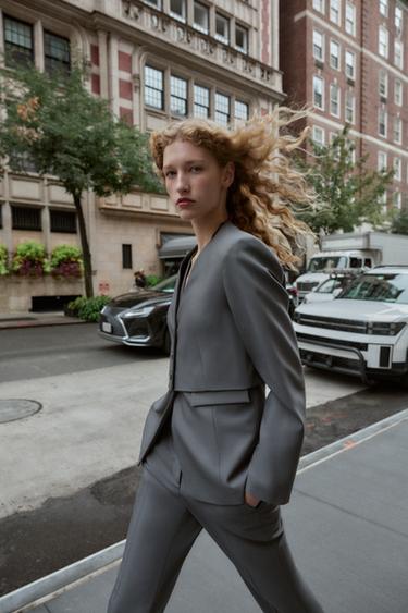 BLAZER COURT SANS REVERS - Gris de Zara - Image 2