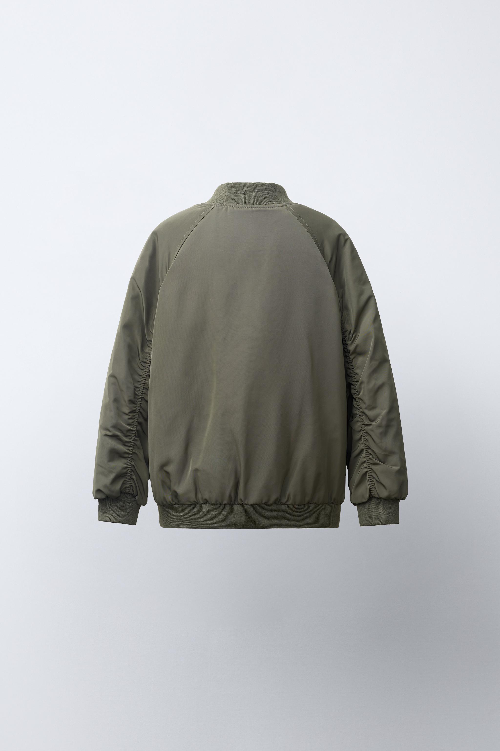 CONTRAST LINING BOMBER JACKET