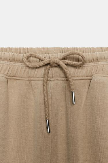 PANTALON INTERLOCK EFFET DÉLAVÉ - Vison de Zara - Image 6