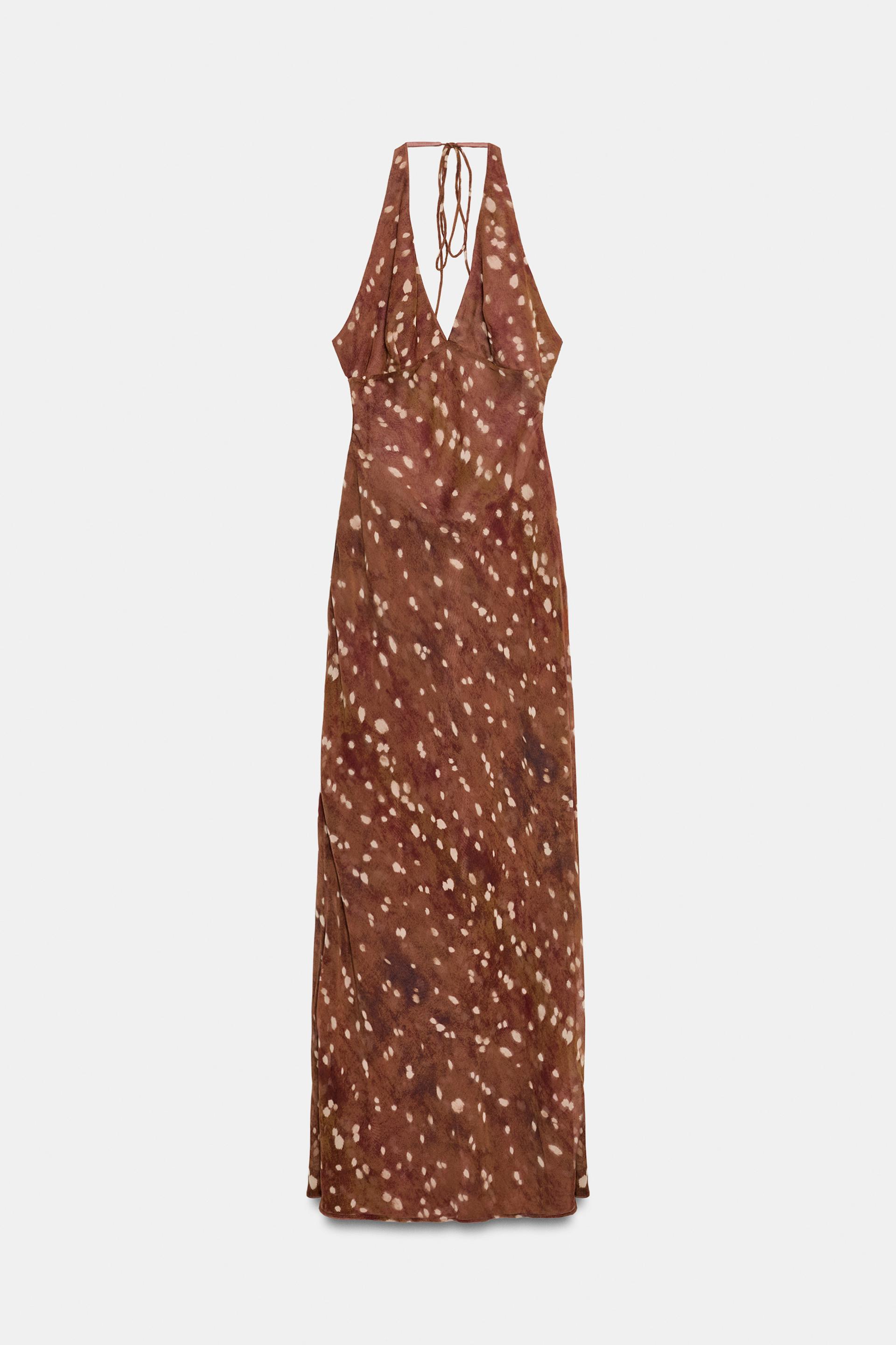 Satin Halter Dress