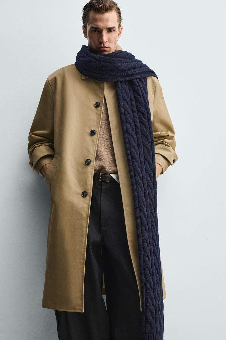 ZARA RELAXED FIT TRENCH COAT
