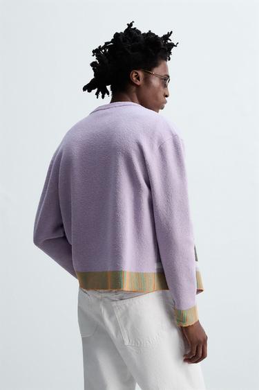 CARDIGAN JACQUARD FLORAL © OTIS KWAME KYE QUAICOE - Violet de Zara - Image 2