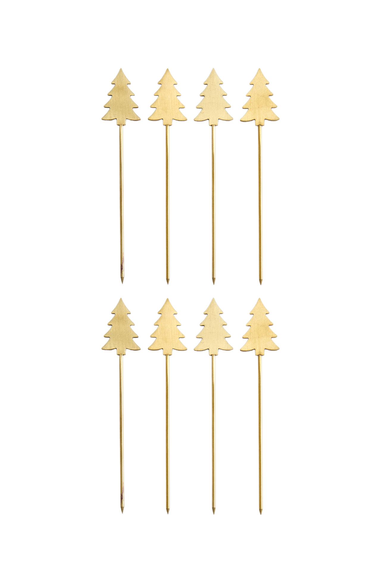 PACK OF CHRISTMAS TREE COCKTAIL PICKS (PACK OF 8)