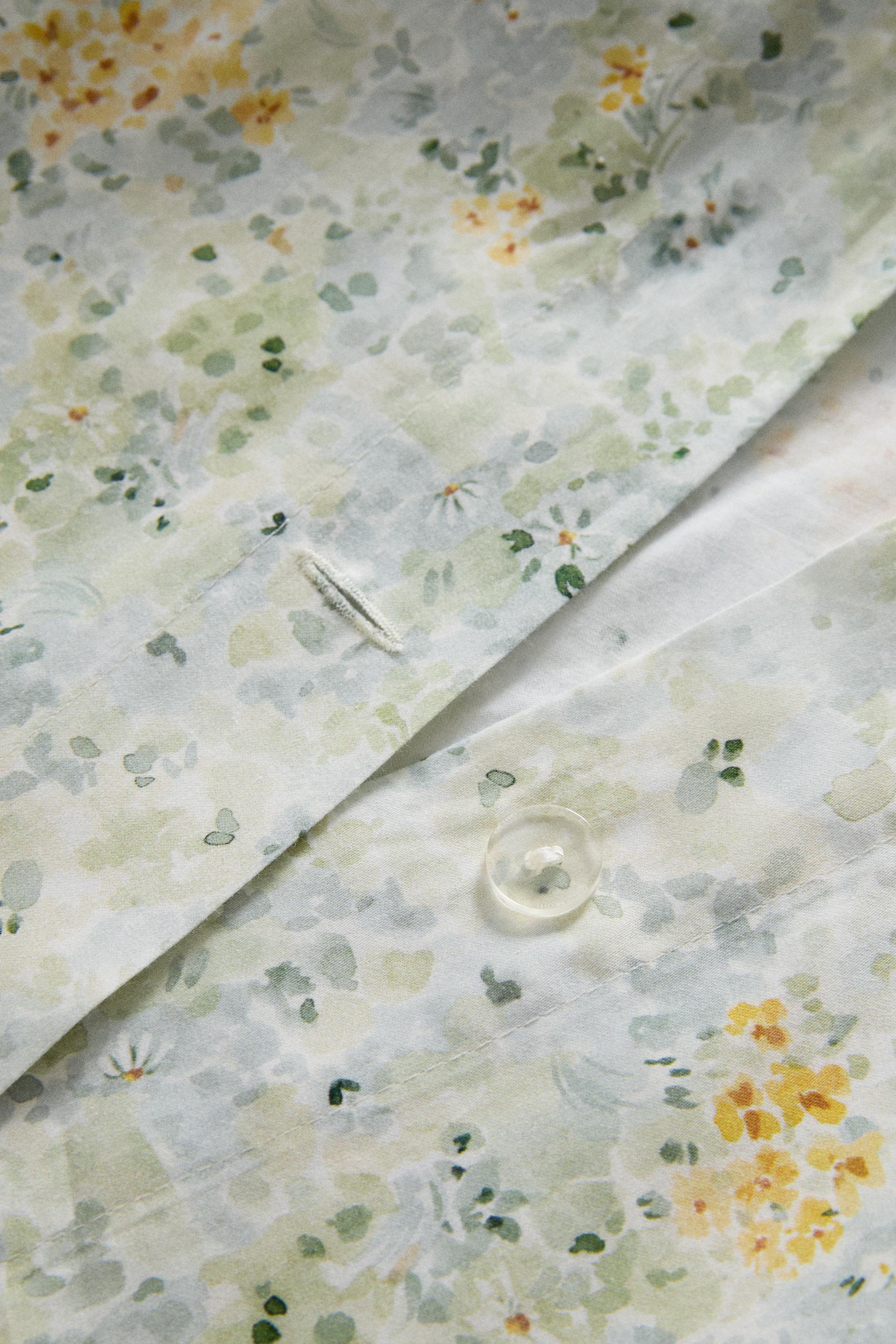 FLORAL PRINT FLAT SHEET