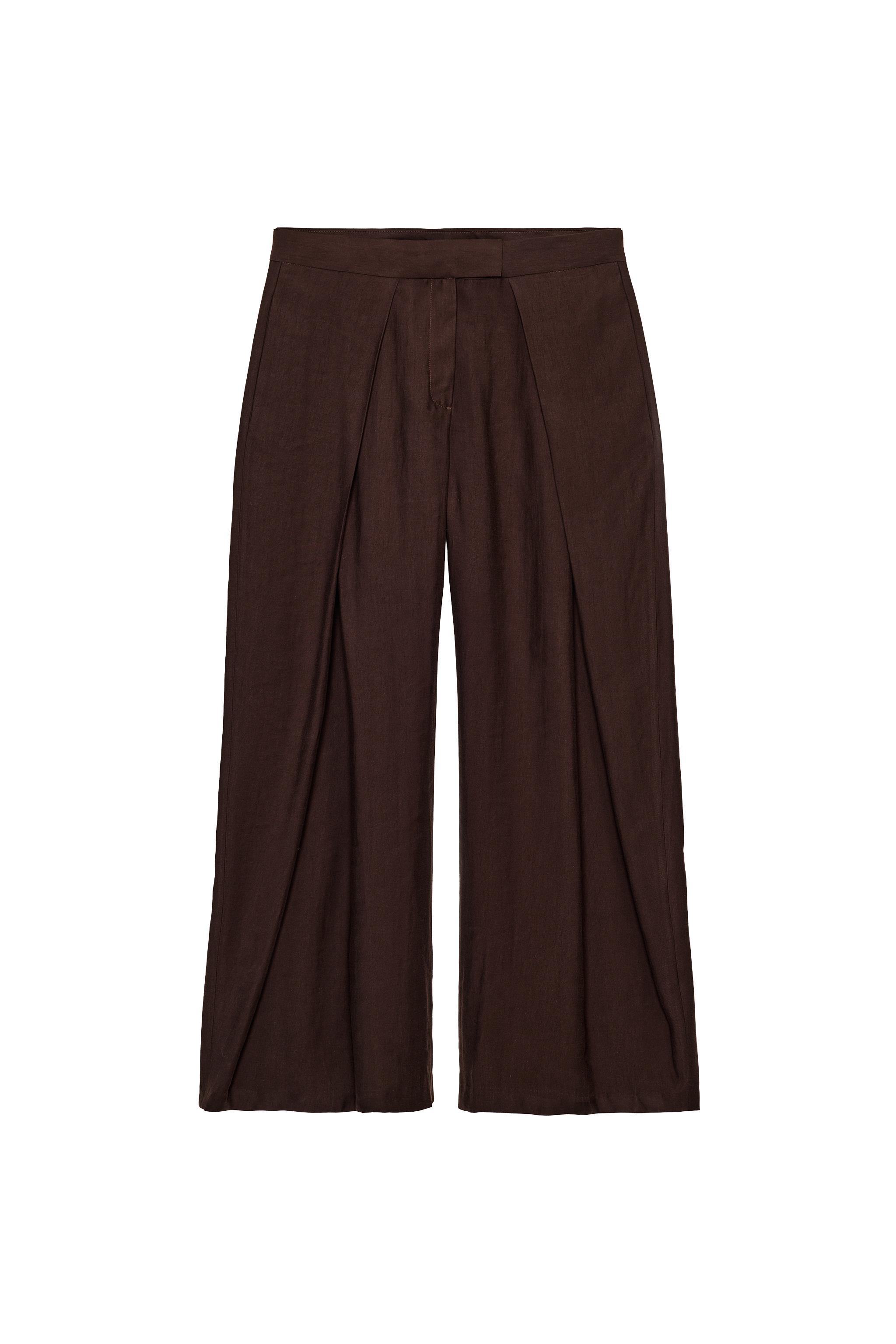 ZW COLLECTION FLOWING DARTED TROUSERS - Brown | ZARA South Africa