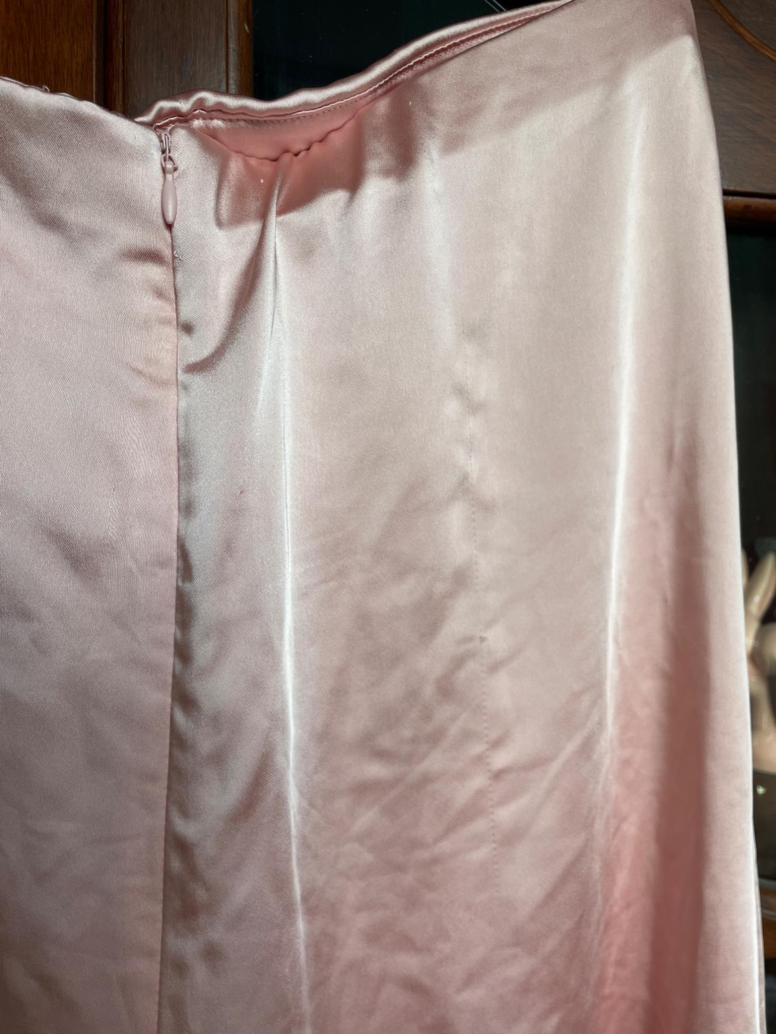 SATIN STRAPLESS JUMPSUIT - Image 5