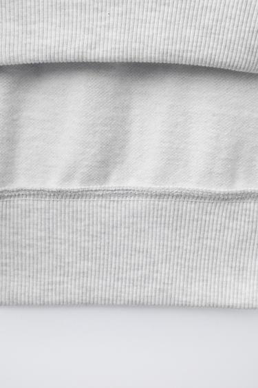 PRINTED SWEATSHIRT - Ecru / Marl by Zara - Image 3