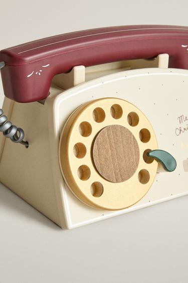KIDS' CHRISTMAS TELEPHONE TOY — Cream 2