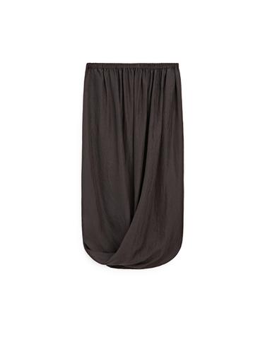 Zara Midi skirt with gathered waistband - Dark brown
