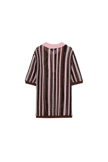 POLOSHIRT AUS STRICK - Bunt von Zara