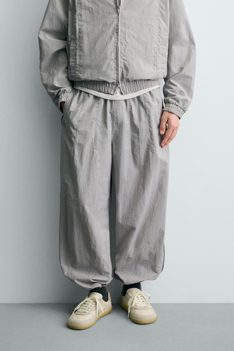 ZARA TECHNICAL JOGGING TROUSERS WITH CONTRAST SIDE TAPING