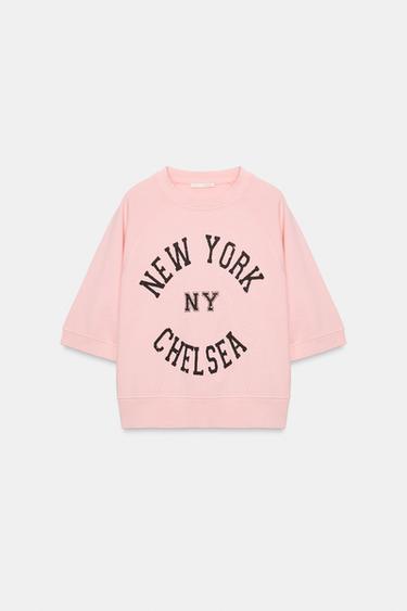 SLOGAN SWEATSHIRT - Pink by Zara - Image 0