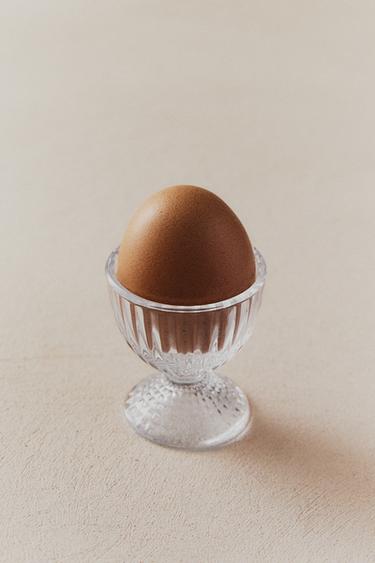 COQUETIER VERRE RELIEF GÉOMÉTRIQUE - Transparent de Zara