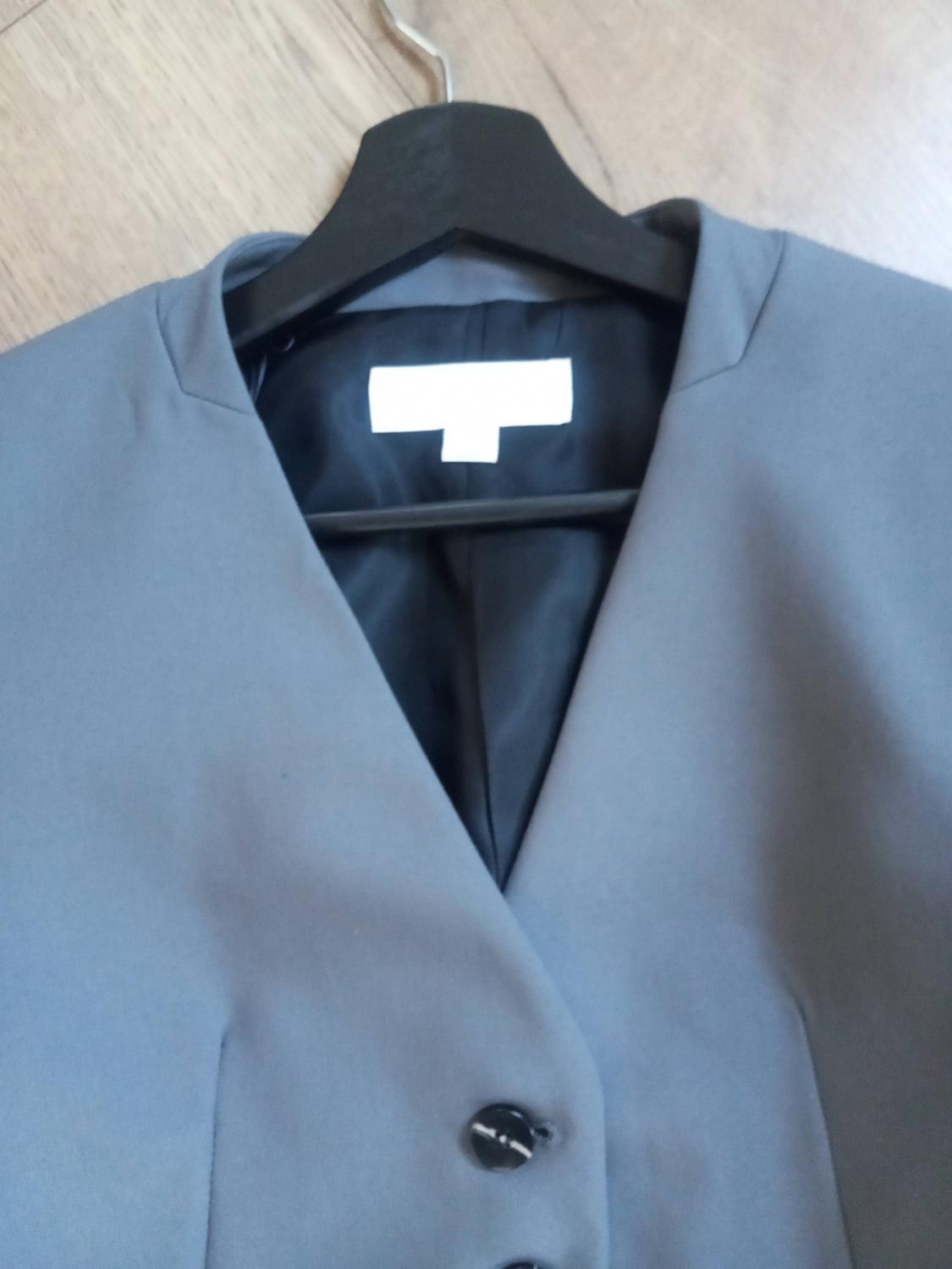 LAPEL-LESS CROPPED BLAZER - Image 3