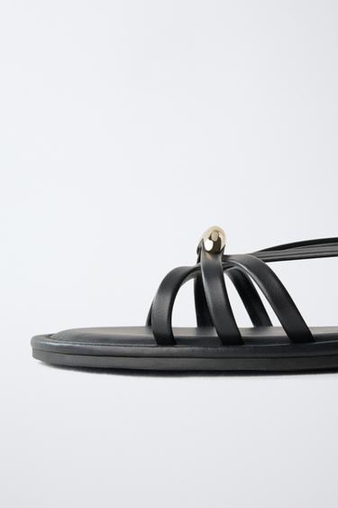 SANDALES À BRIDES - Noir de Zara - Image 5