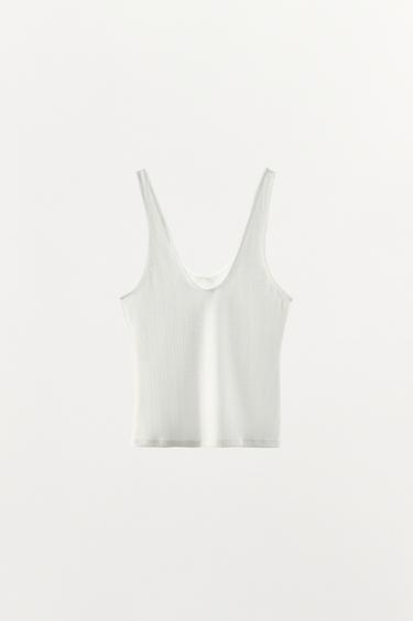 POINTELLE BOW TOP - White by Zara - Image 6