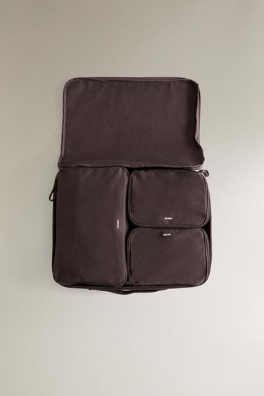 TROUSSES RANGEMENT VOYAGE CANVAS - Marron de Zara - Image 1