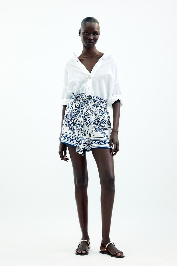 Waist Shorts Paper Bag Zara Zara High Waist Faux Leather Paper Bag