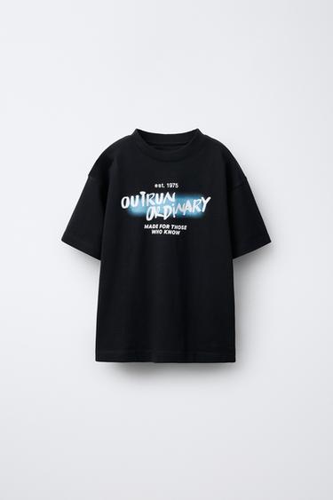 GRAFFITI PRINT T-SHIRT - Anthracite grey by Zara