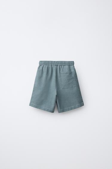 COMFORT BERMUDA SHORTS - Sea green by Zara - Image 1