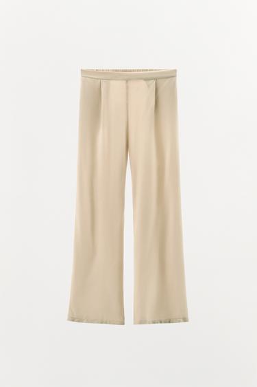 100% VISCOSE TROUSERS - Sand by Zara - Image 5